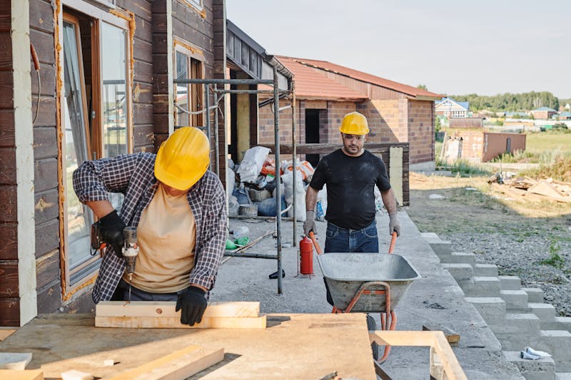 a couple doing some DIY home improvements